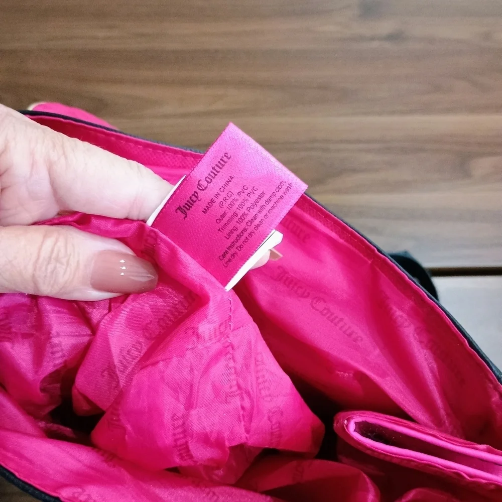 Juicy Couture Black and Pink Backpack